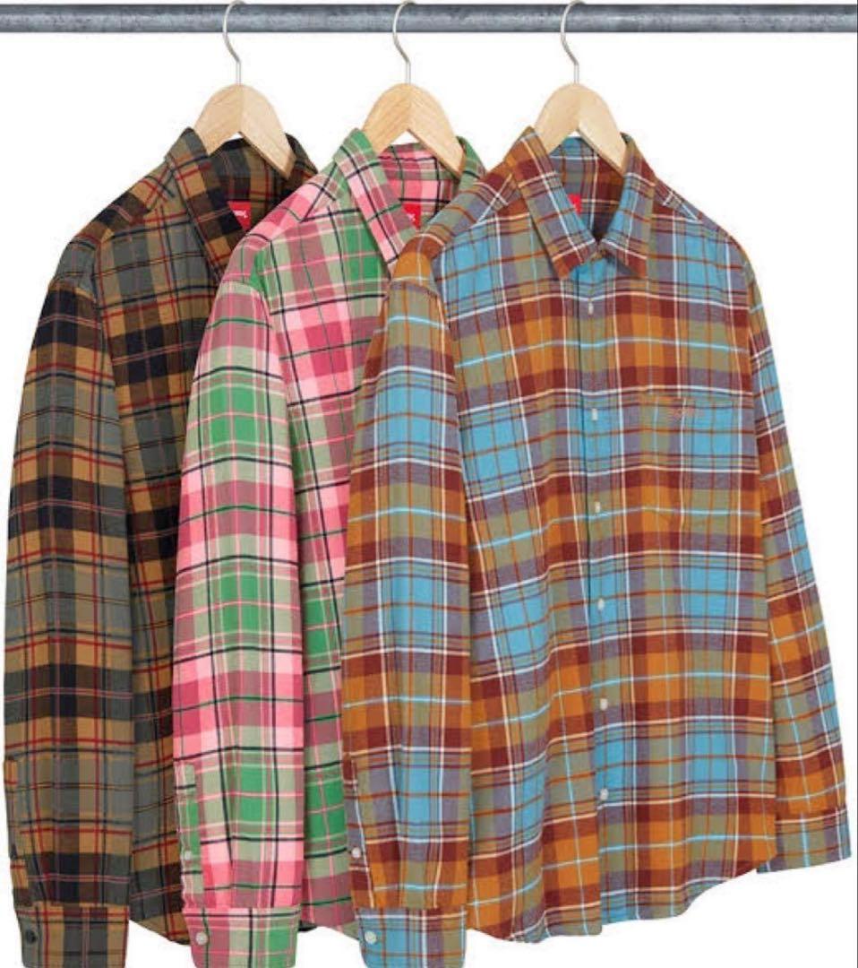 最終値下 Supreme Plaid Flannel Shirt 22fw