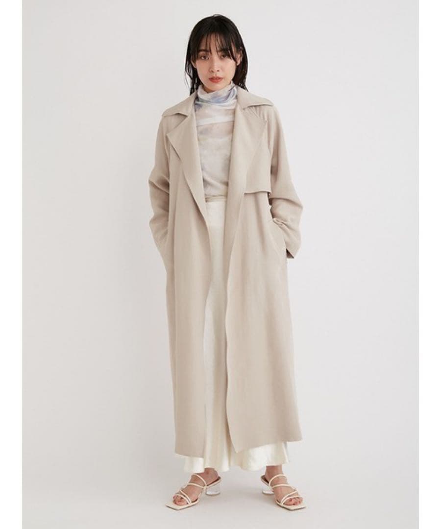 FRAY I.D スプリングエアリーオーバートレンチ IVR 0