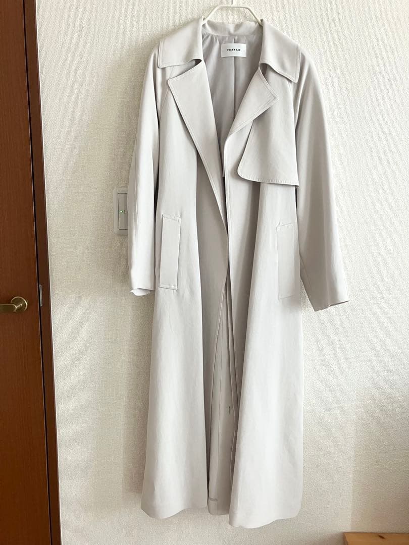 FRAY I.D スプリングエアリーオーバートレンチ IVR 0