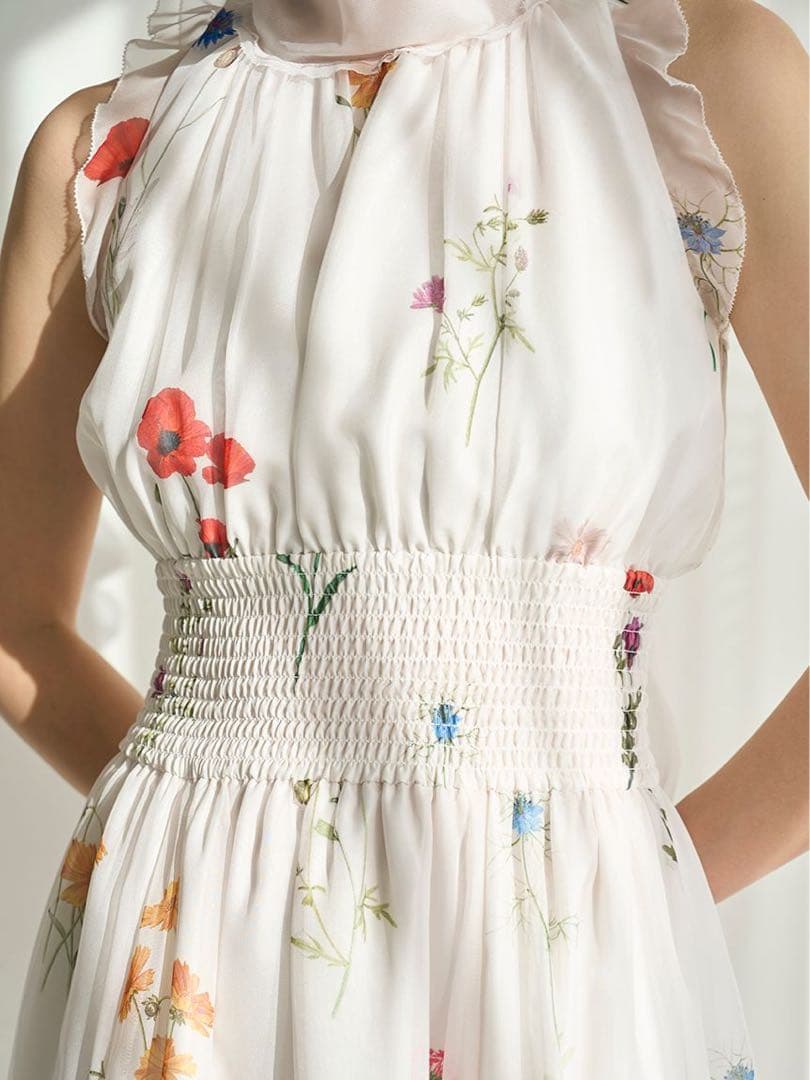 【新品 未使用】SNIDEL スナイデル フラワープリント マキシドレス