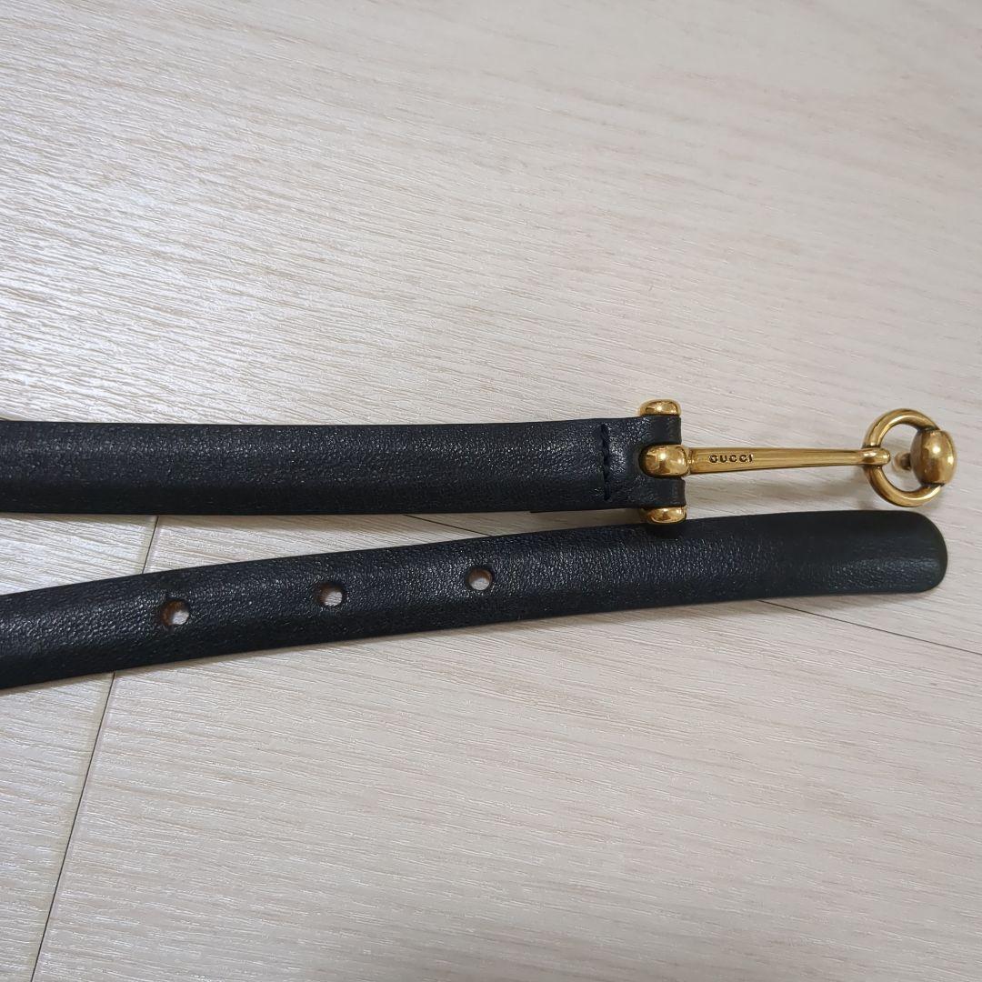 【美品】GUCCI 膝丈ワンピース ベルト付き ブラック　XS　細身