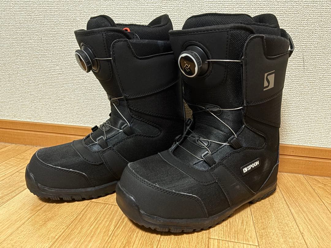 SPOON スノーボードブーツ ダイヤル　ブラック 24.5〜25.0cm