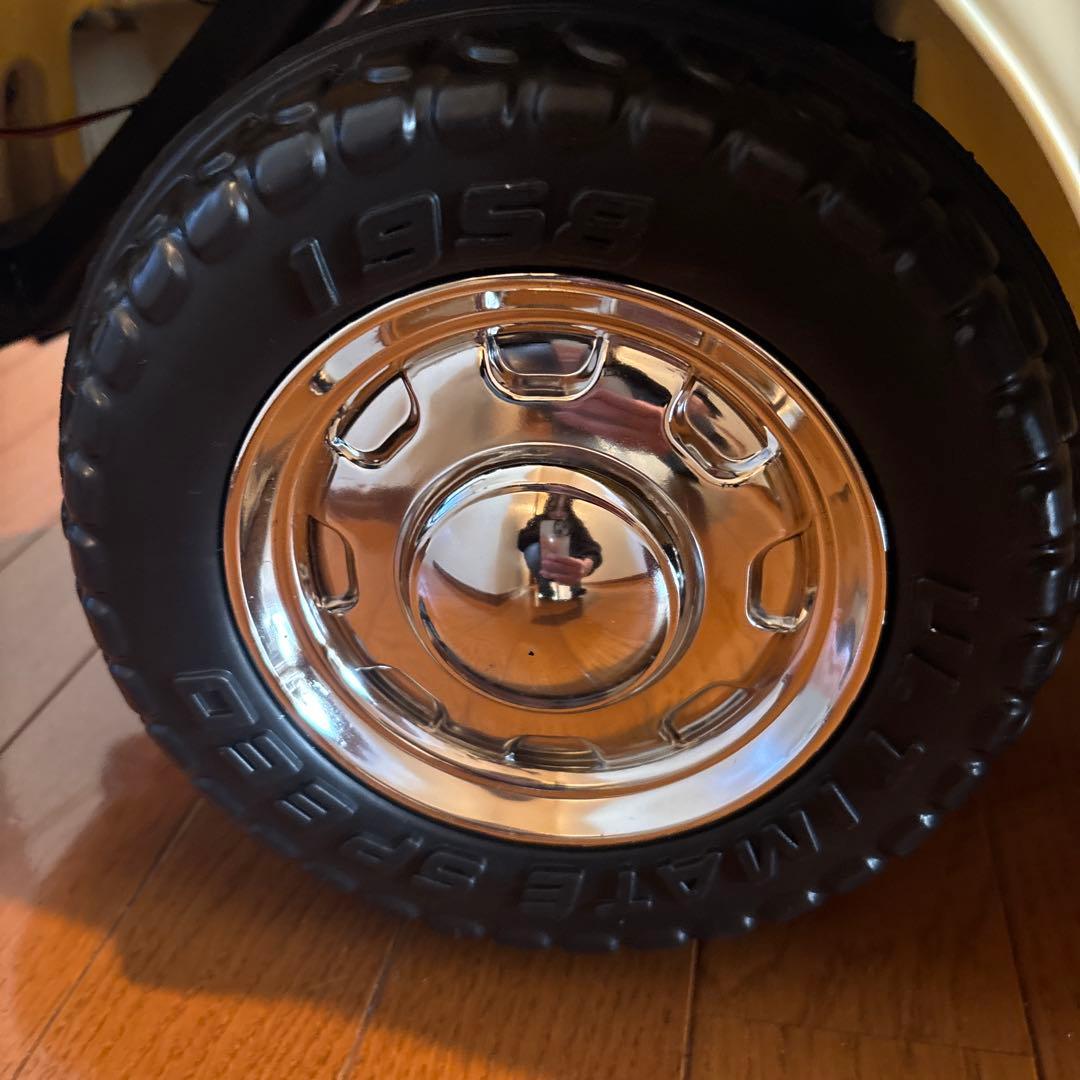 ドイツオールドタイプ　ポルシェ　 クラシックカー風子供用乗用車