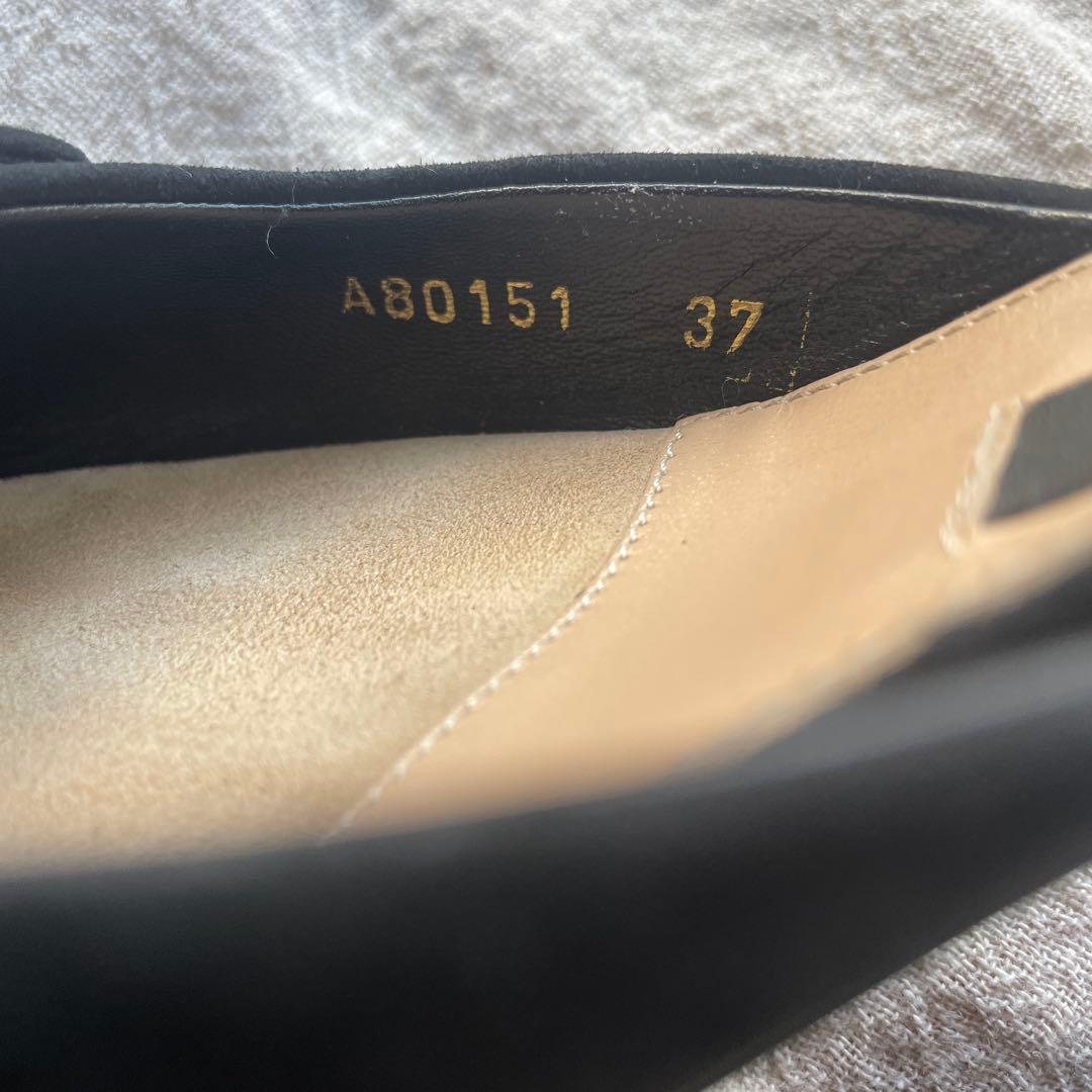 セルジオロッシ SR1 ミュール　パンプス ブラック 23.5cm 黒　37