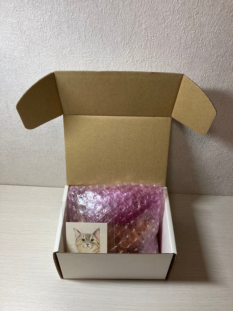 【希少】バンナイリョウジ　木彫り猫