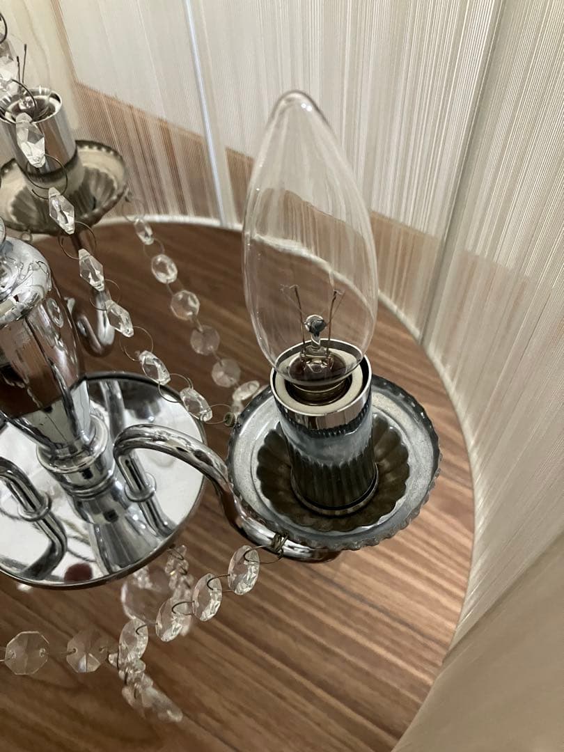 シェード シャンデリア 3灯 ホワイト 点灯動作確認済み