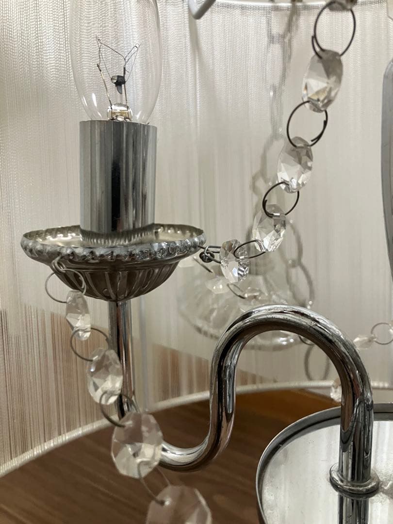 シェード シャンデリア 3灯 ホワイト 点灯動作確認済み