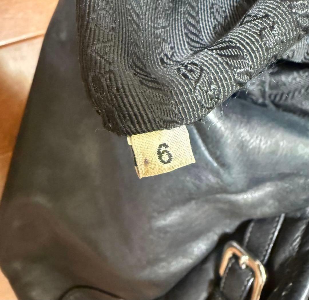 【PRADA プラダ】レザートートバッグ　黒