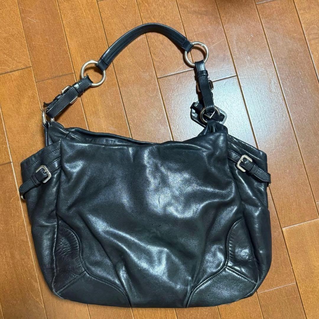 【PRADA プラダ】レザートートバッグ　黒
