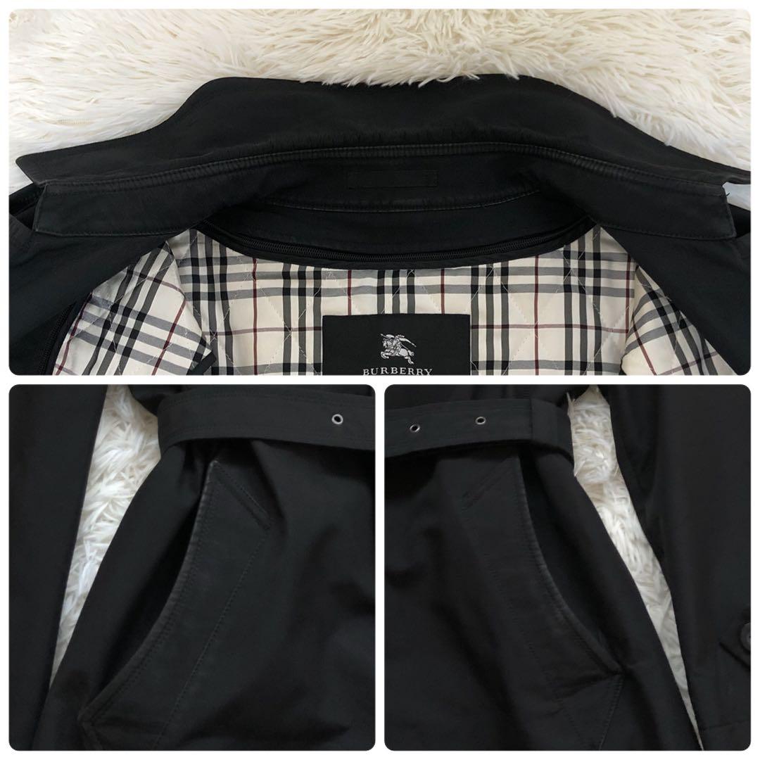 2way✨ライナー付　バーバリーブラックレーベル　トレンチコート チェック L