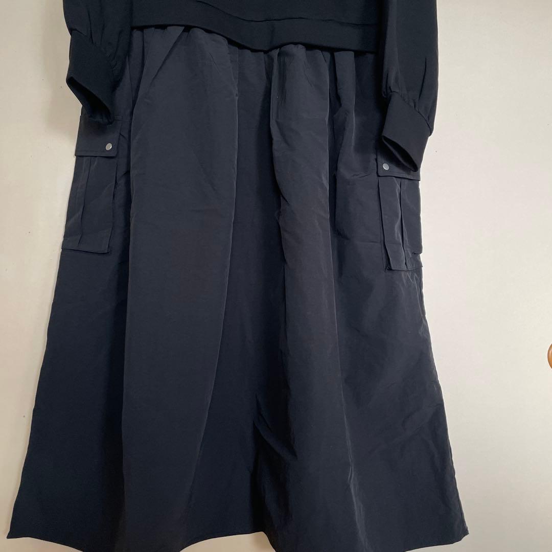 カジュアル ブラック ワンピース