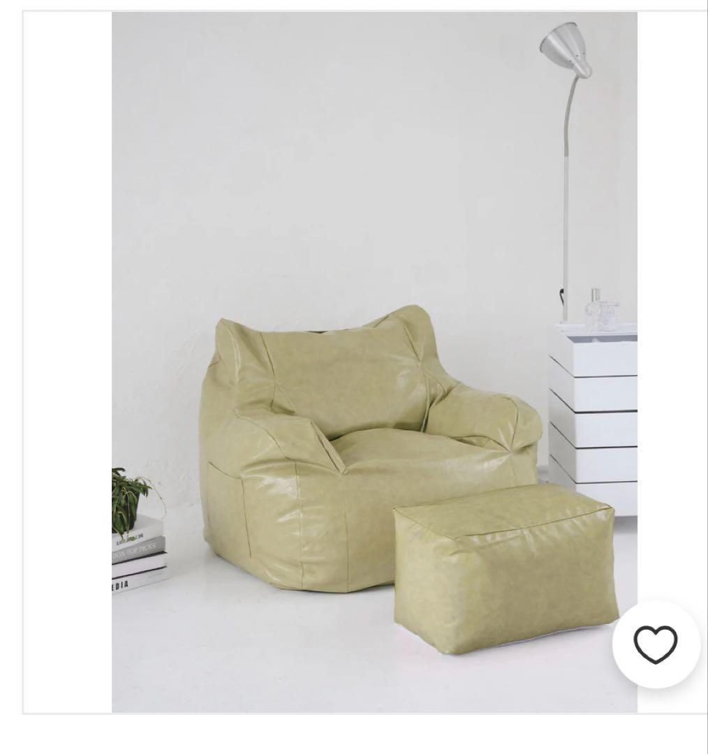 LOOSY 1人掛けビーズソファ+オットマン