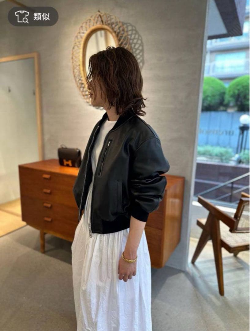 Curensology カレンソロジー【GELLI】 ショートレザーブルゾン