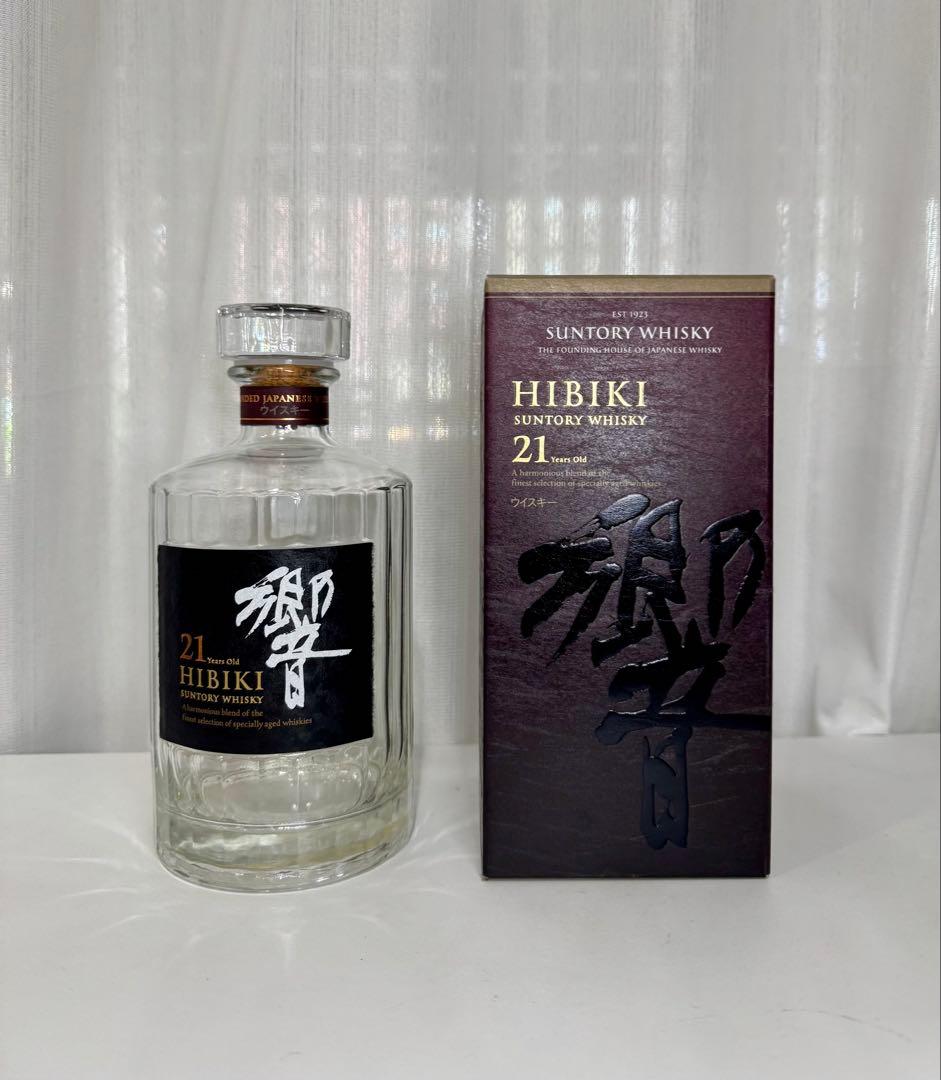 響Hibiki 21年 ウイスキー 700ml 箱付き空き瓶
