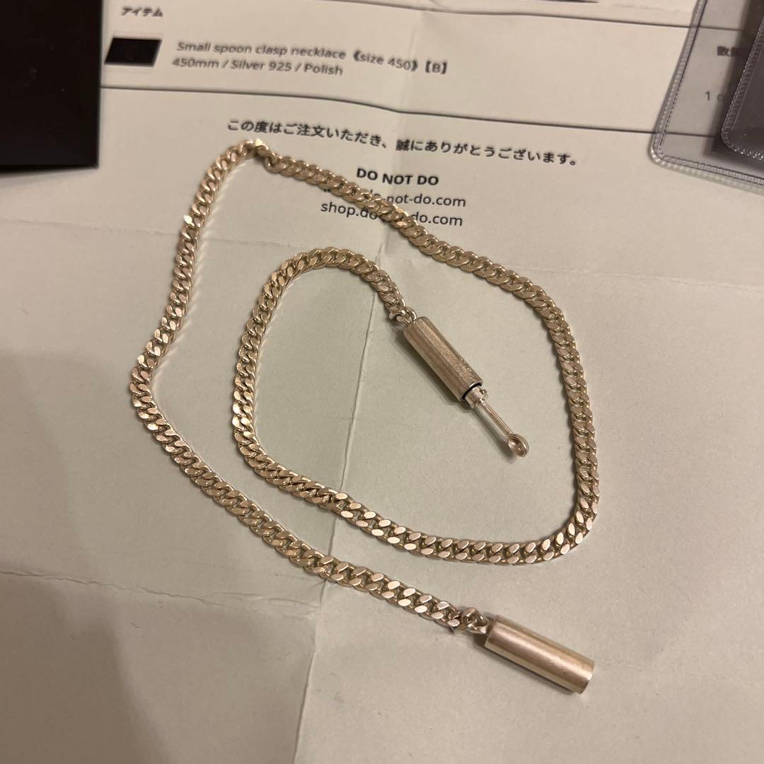 donotdo スプーンクラスプネックレス 450mm シルバー925