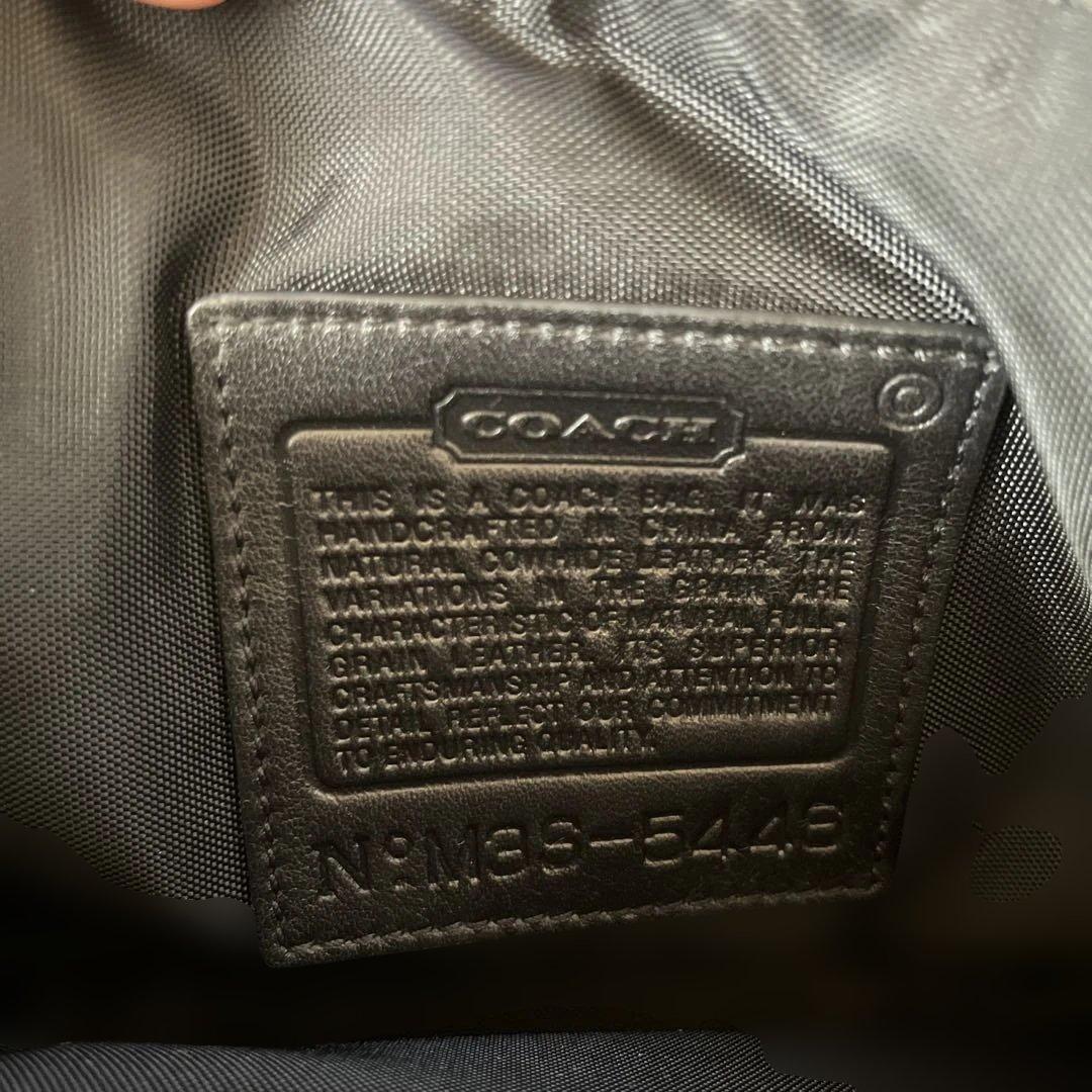 未使用☆vintage coach old waist pouch Black