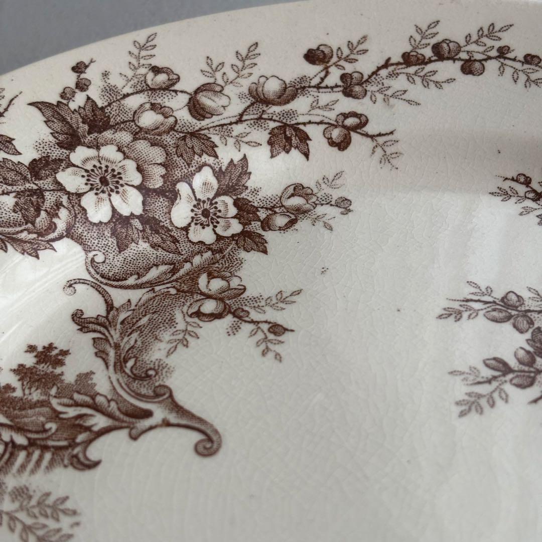 フランスアンティーク ショワジールロワ POMPADOUR ディナープレートC