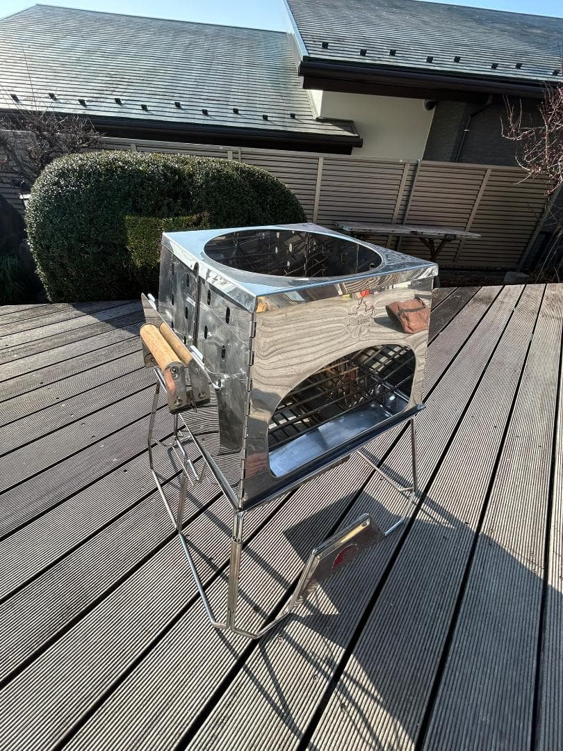 LOGOS THE KAMADOと専用遮温カバーの焚き火台セット