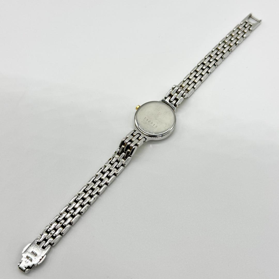 稼働品 YSL イヴサンローラン 腕時計 白文字盤 ２針 5421-H08070