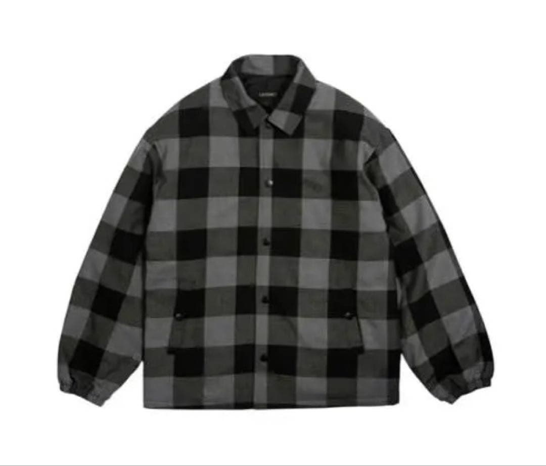 LATENCY チェックコーチジャケット　CHECK COATCH JACKET