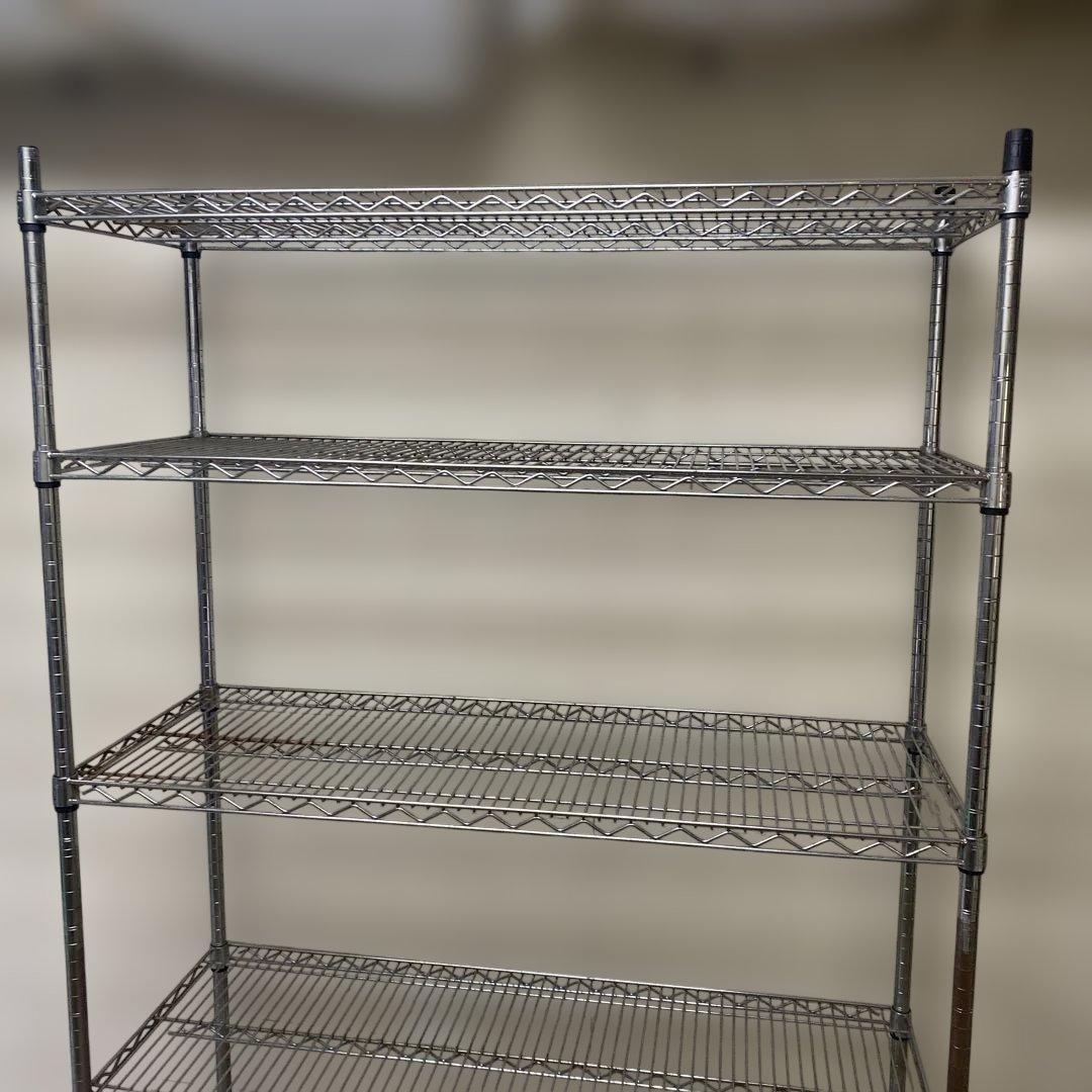 引き取り限定　コストコ　スチールラック 5段 キャスター付き 大型　幅120cm