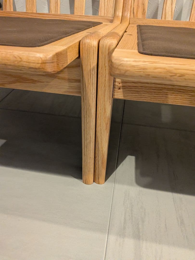 マルニ60 キノママ　オークフレーム　2シーター　ソファ　木製　サガブルー