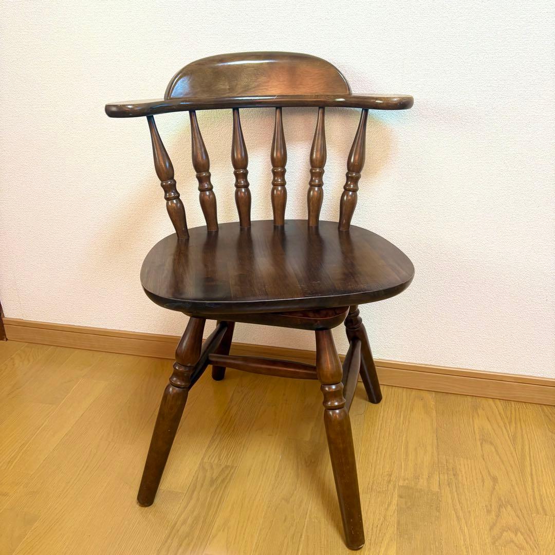 ダイニングチェア アームチェア 木製 ウッド チェア 椅子 イス アンティーク