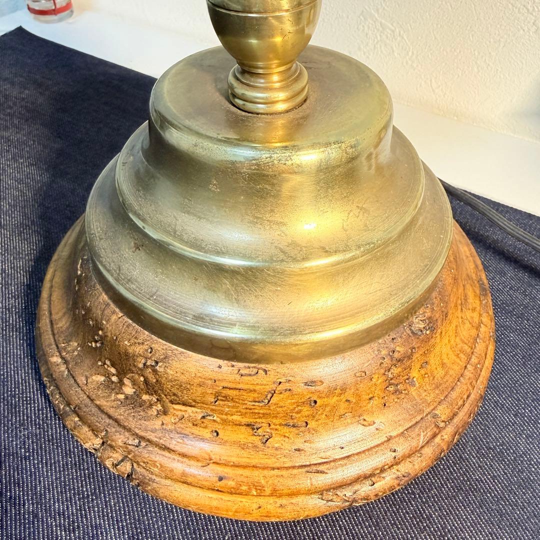 【極上美品】1970年製 真鍮スタンドライト アンティーク 卓上照明 希少レトロ