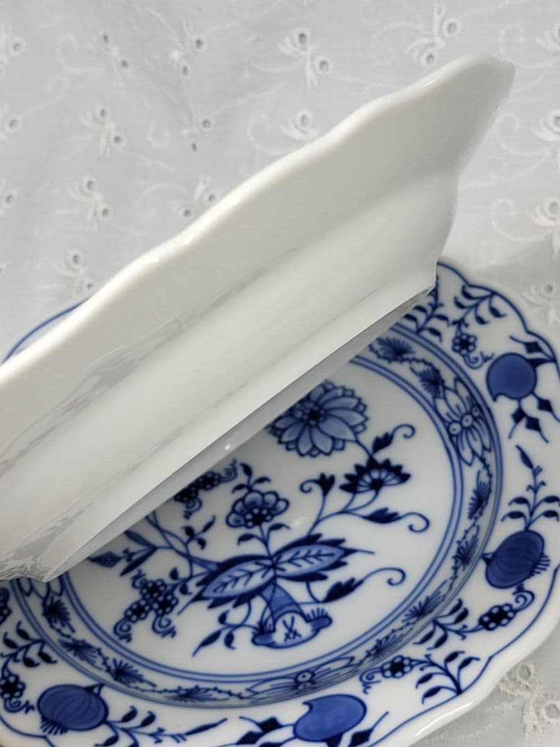 未使用✨マイセン ブルーオニオン プレート 18cm皿 サラダ デザート②