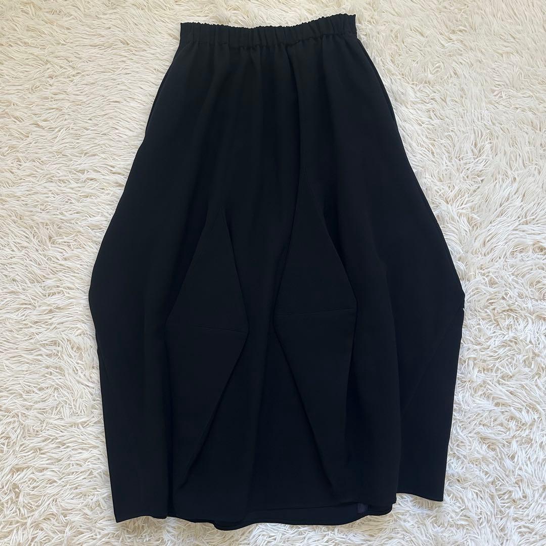 美品✨️ENFOLD 2024年 LAMPSHADE SKIRT 黒 M 洗える
