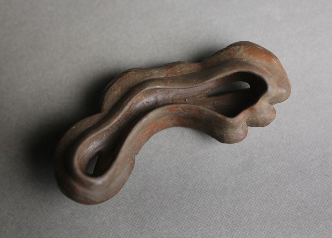 備前焼 難波好陽 細工 縁起物 七福神 布袋 置物 在銘 時代物 香炉 備前