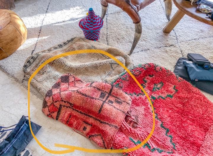 モロッコ プフ pouf ブジャド オットマン ラグ クッション マラケシュ