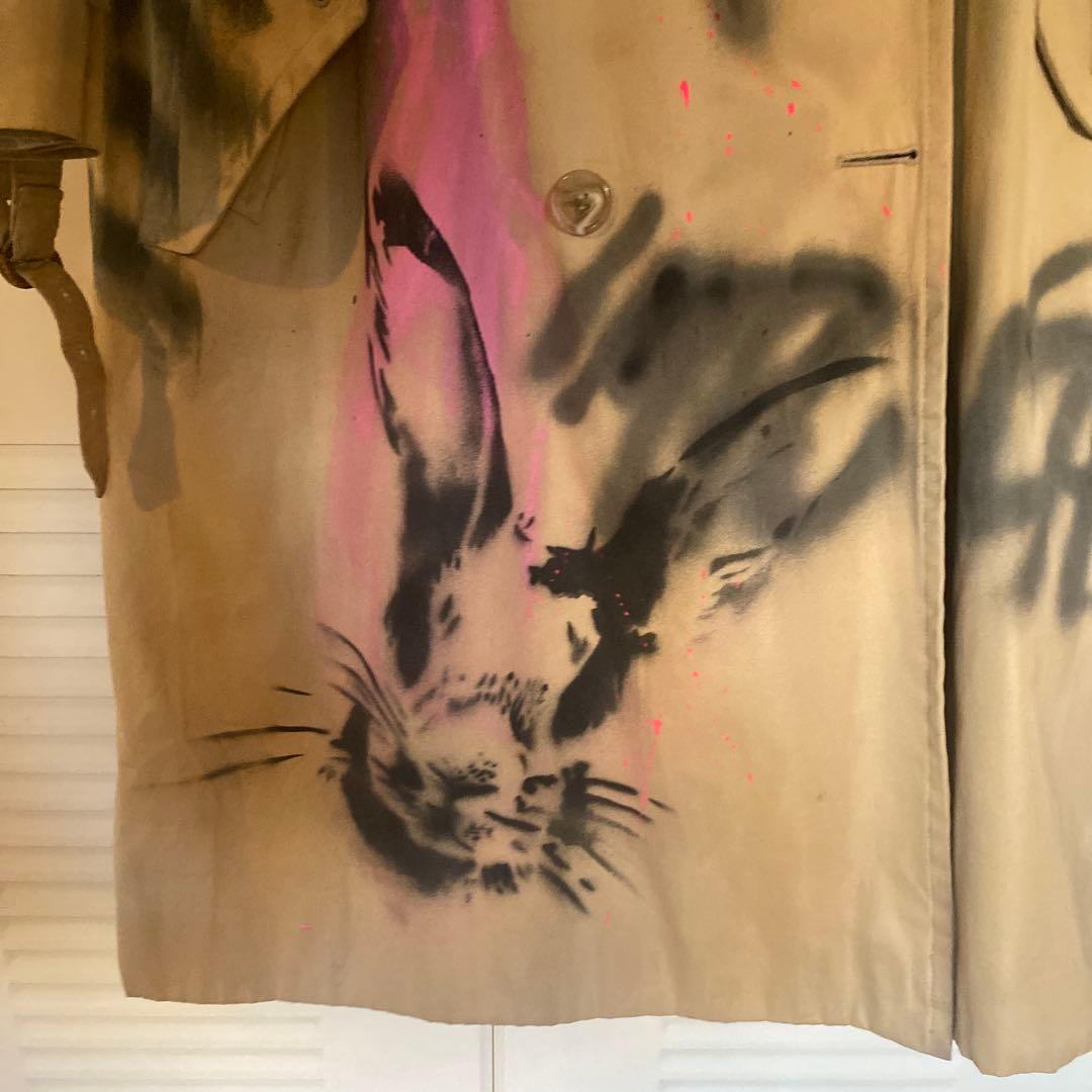 buggy手書きアート　Burberry トレンチコート
