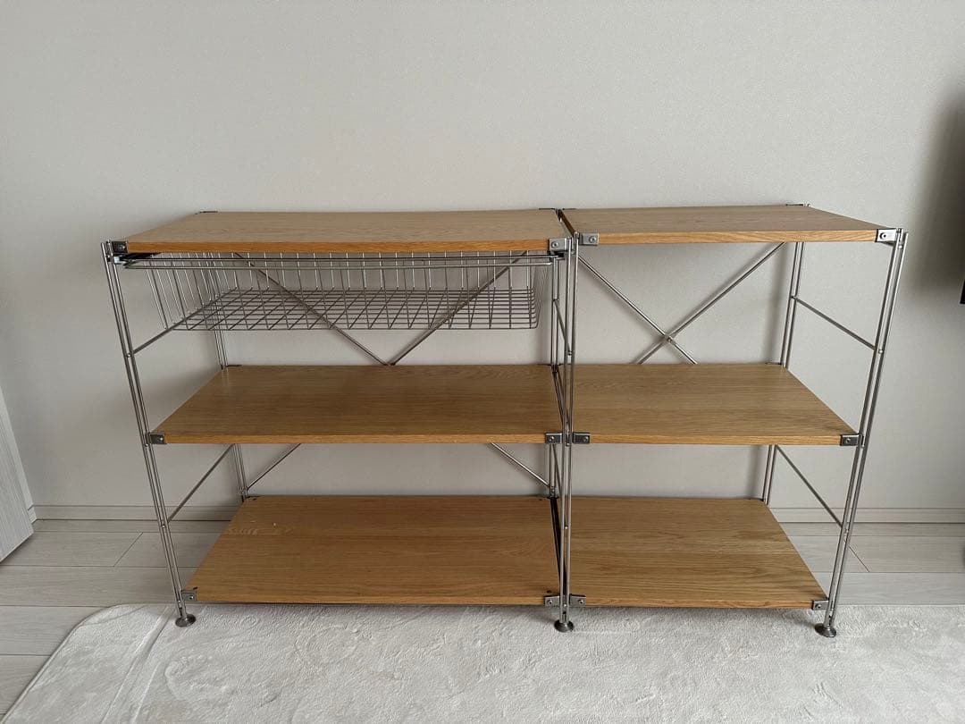 無印良品　ステンレスユニットシェルフ