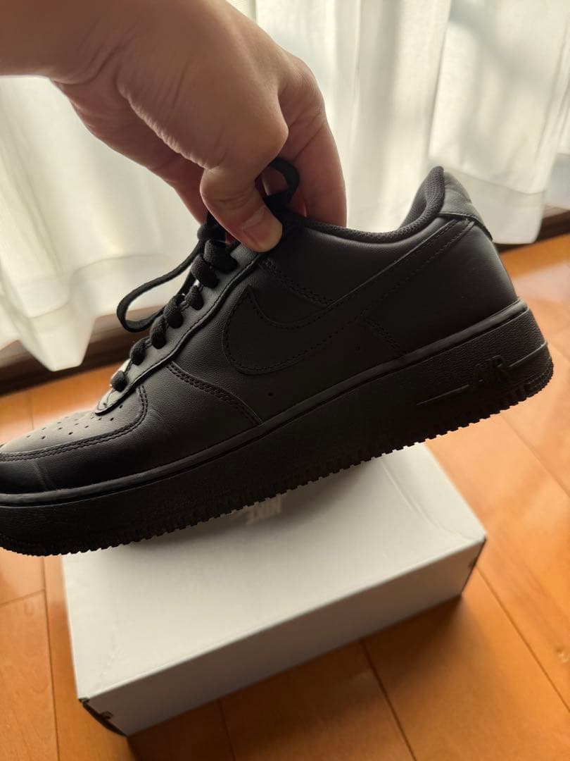 靴 Nike Air Force 1 Low '07 \"Black/Black\"