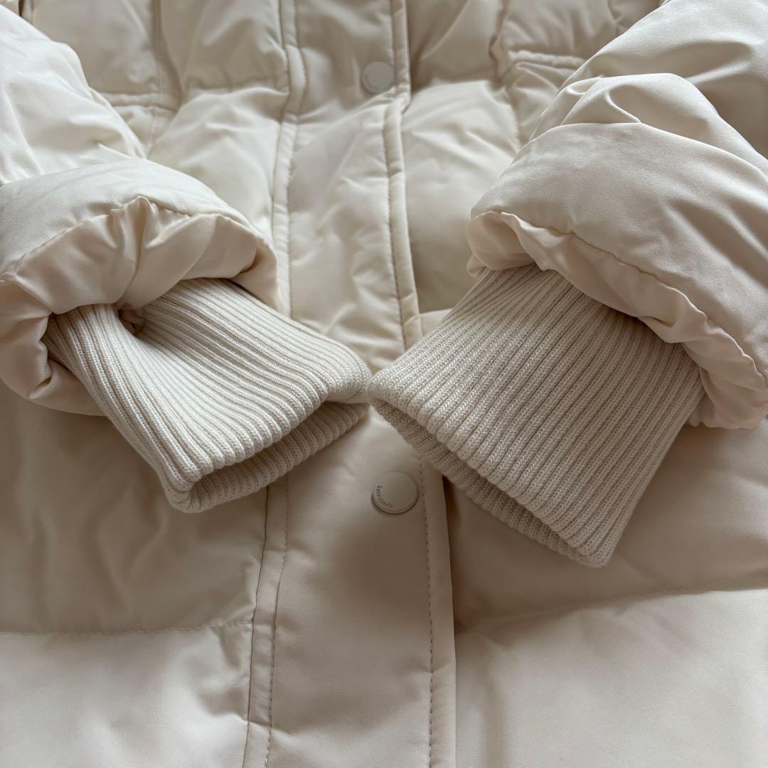 Kate Spadeケイトスペード フード付きロングダウンジャケットホワイトxs