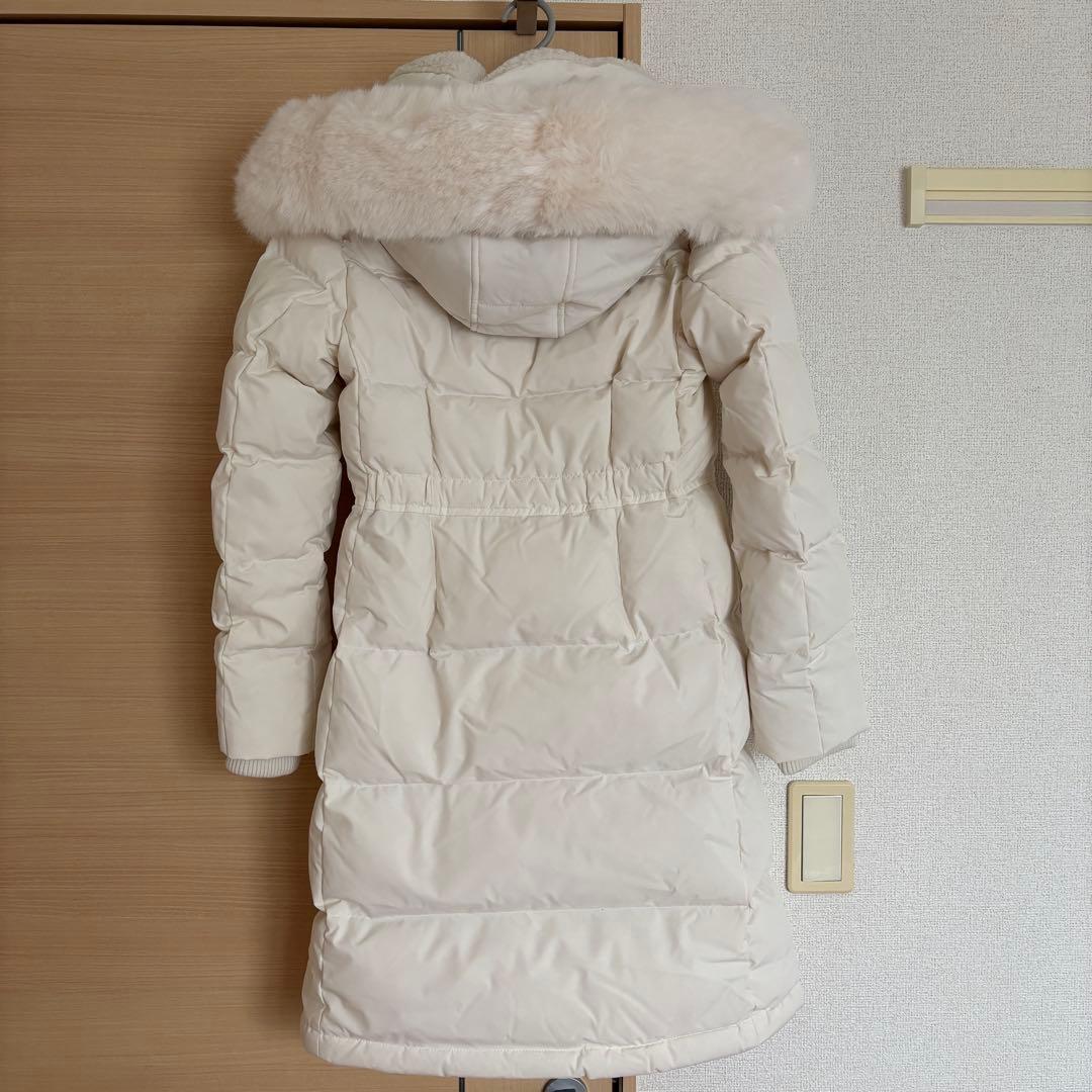 Kate Spadeケイトスペード フード付きロングダウンジャケットホワイトxs