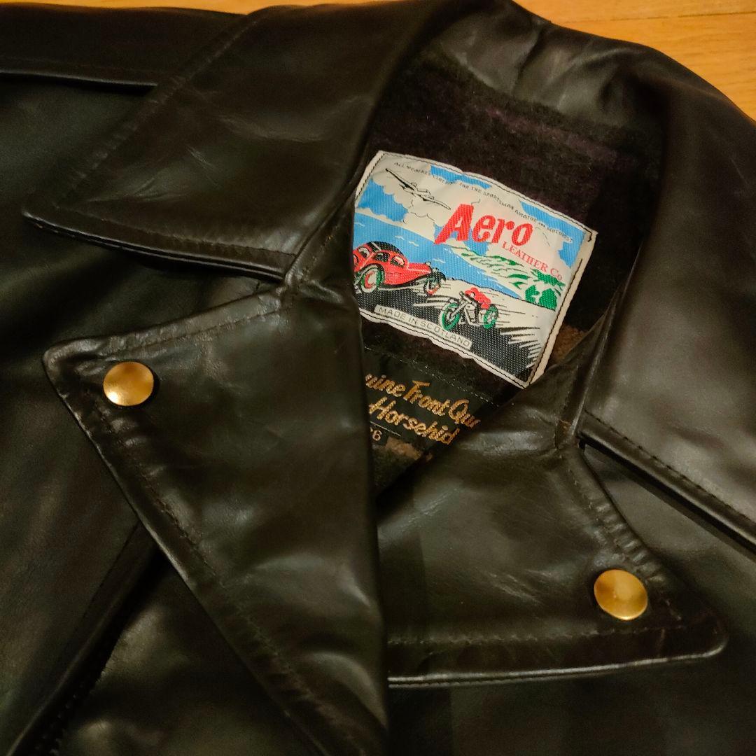 Aero Leather エアロレザー ホースハイド ダブルライダース 36
