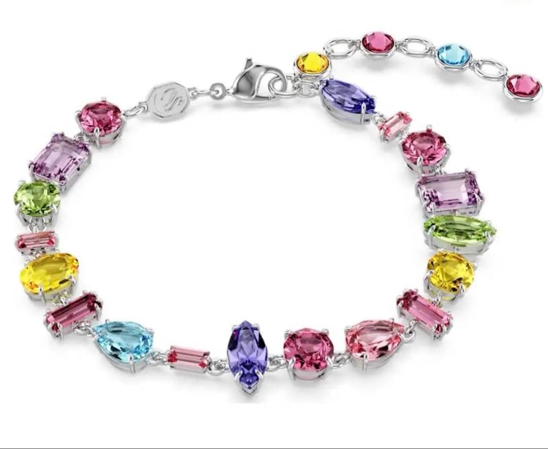 【最終値下げ】スワロフスキー Gema ブレスレット　ミックスカットマルチカラー