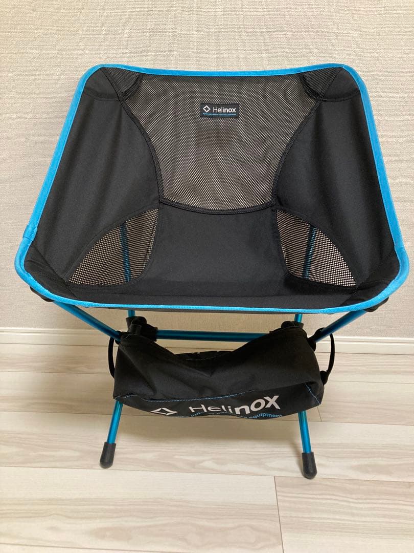 Helinox アウトドアチェア 黒/青