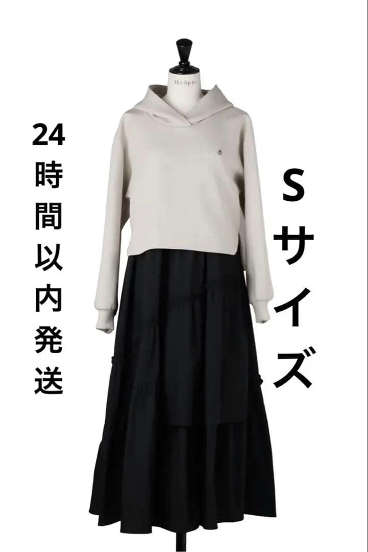 ワンピース herlipto Trois Logo Docking Dress