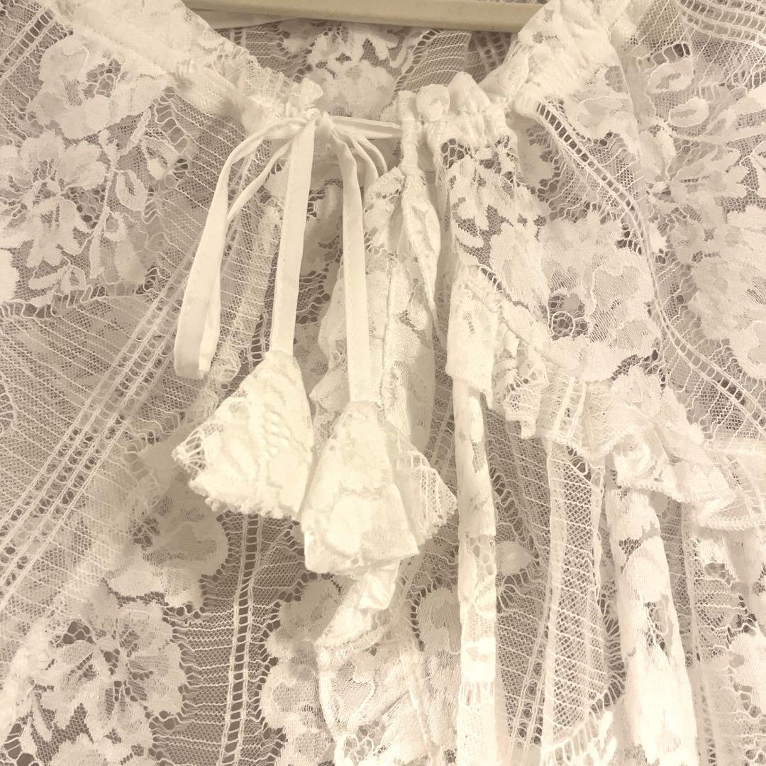 新品未使用　merry jenny flowerレースエプロン