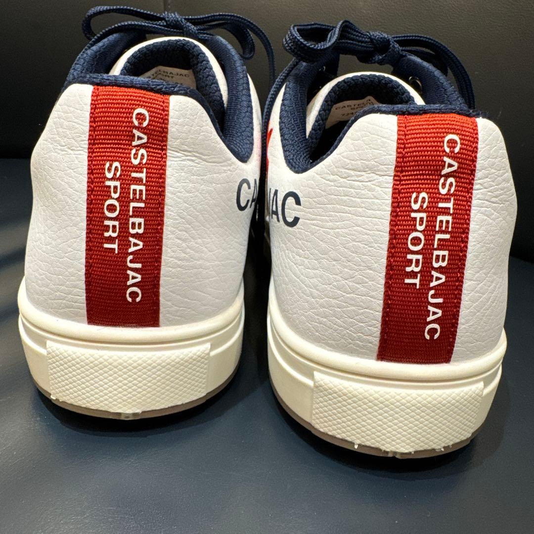 試着のみ。CASTELBAJAC ゴルフシューズ ホワイト24.0