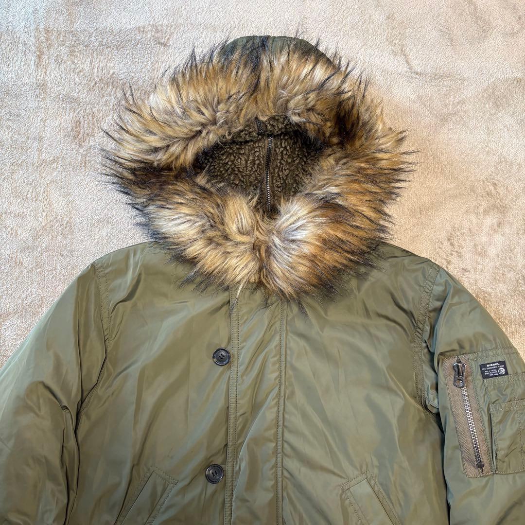 【稀少】DIESEL ディーゼル N2-B ミリタリージャケット カーキ S