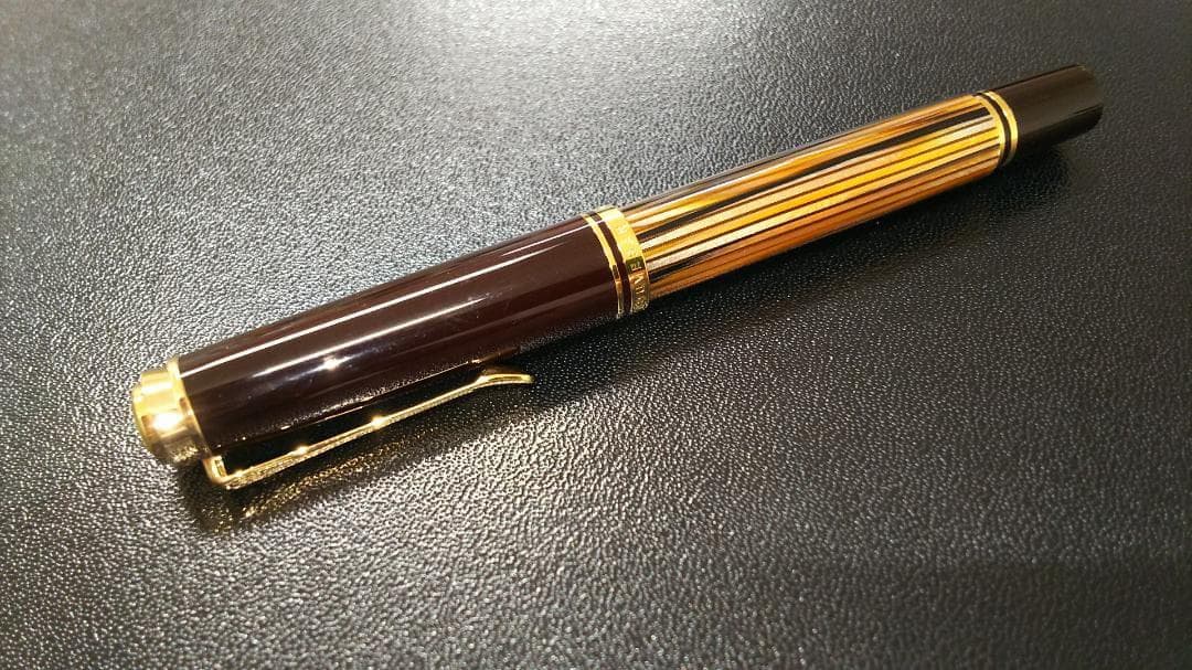 【特別生産品】ペリカン　スーべレーンM400 茶縞　Mニブ