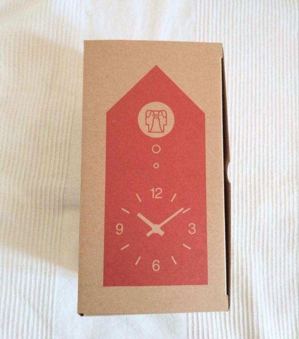 無印良品 鳩時計 小サイズ 数量限定 赤 レンガ色 未開封未使用品