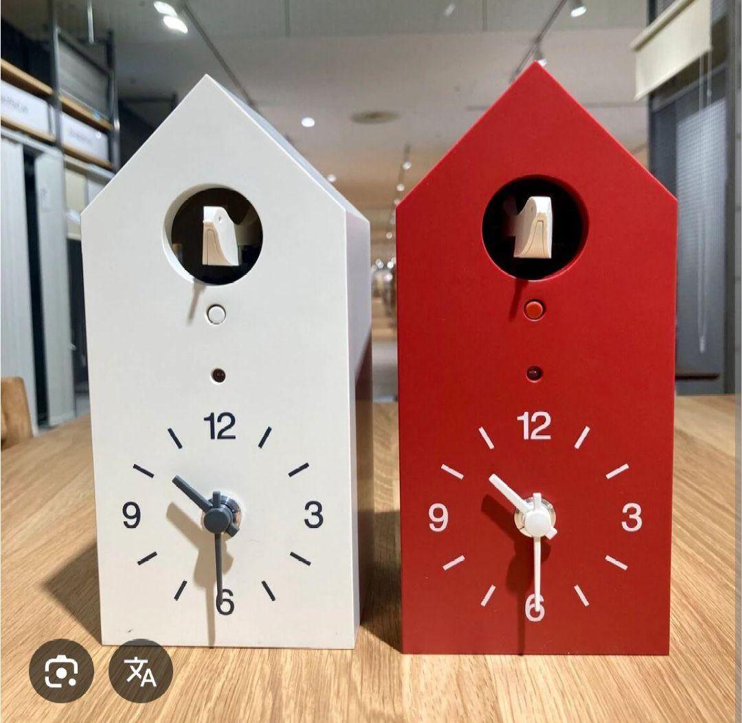 無印良品 鳩時計 小サイズ 数量限定 赤 レンガ色 未開封未使用品