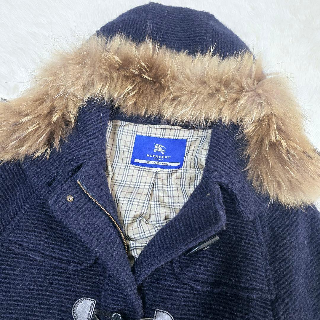 希少✨バーバリーブルーレーベル ダッフルコート ネイビー 38