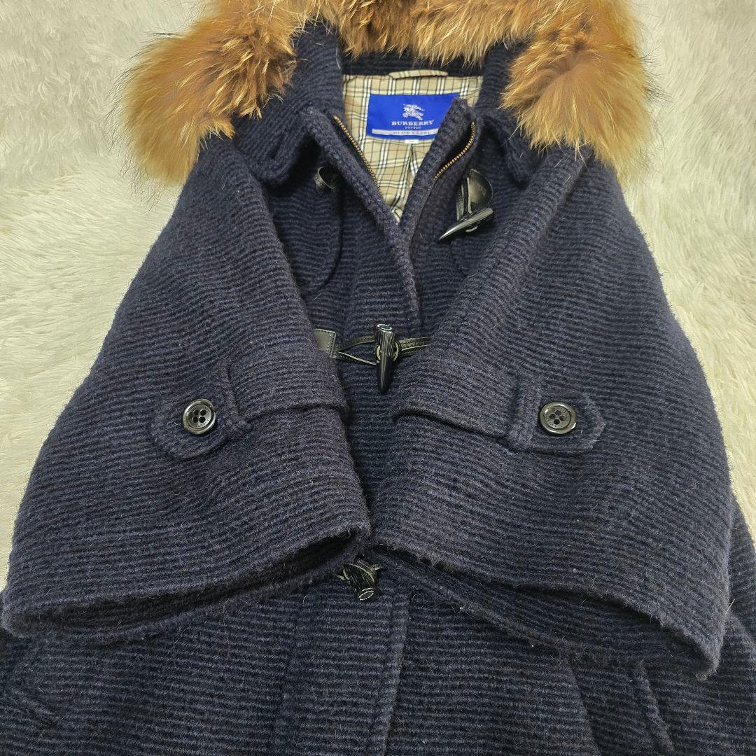 希少✨バーバリーブルーレーベル ダッフルコート ネイビー 38