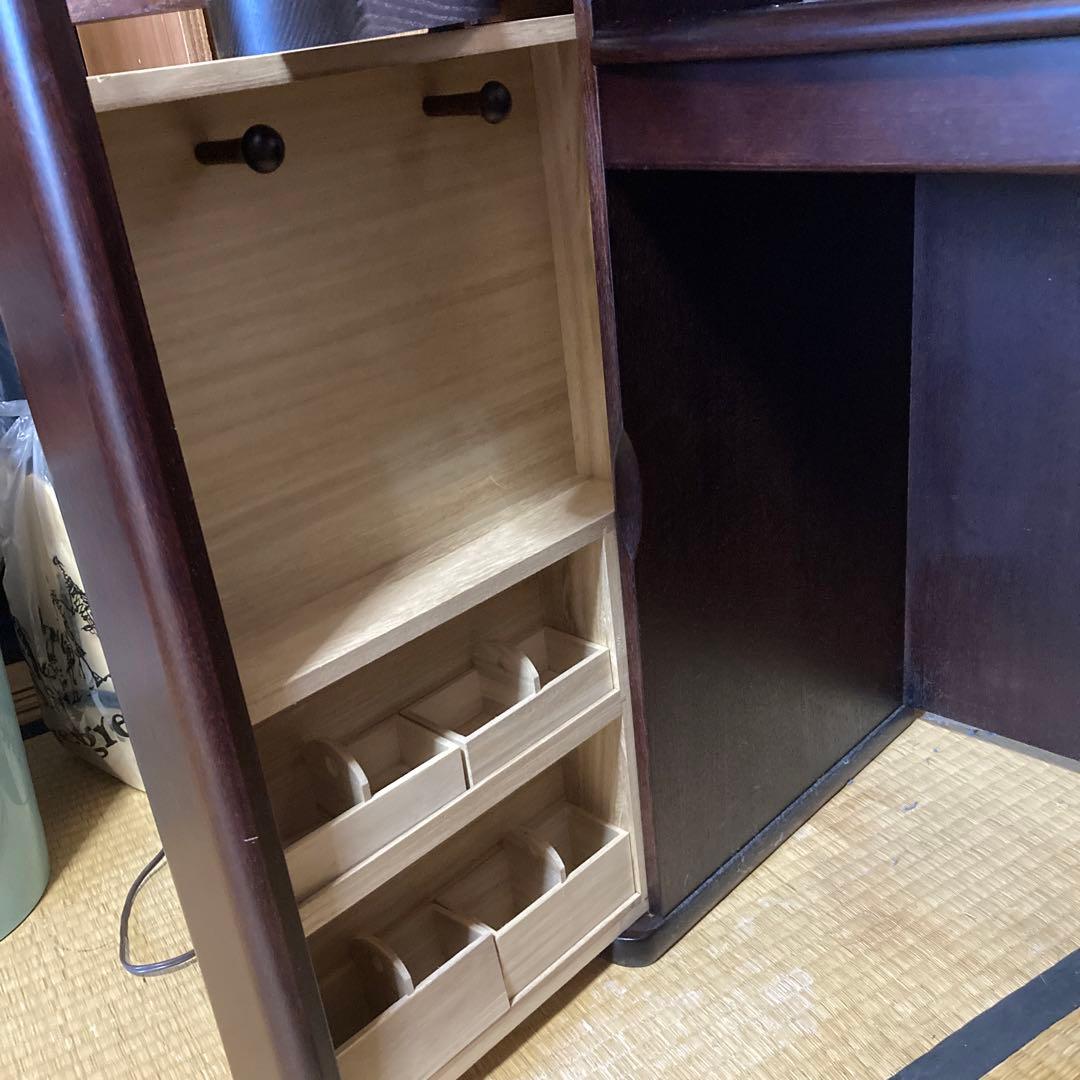 美品 ❤︎ アンティーク ドレッサー ライト付き 鏡台 収納多数 婚礼家具